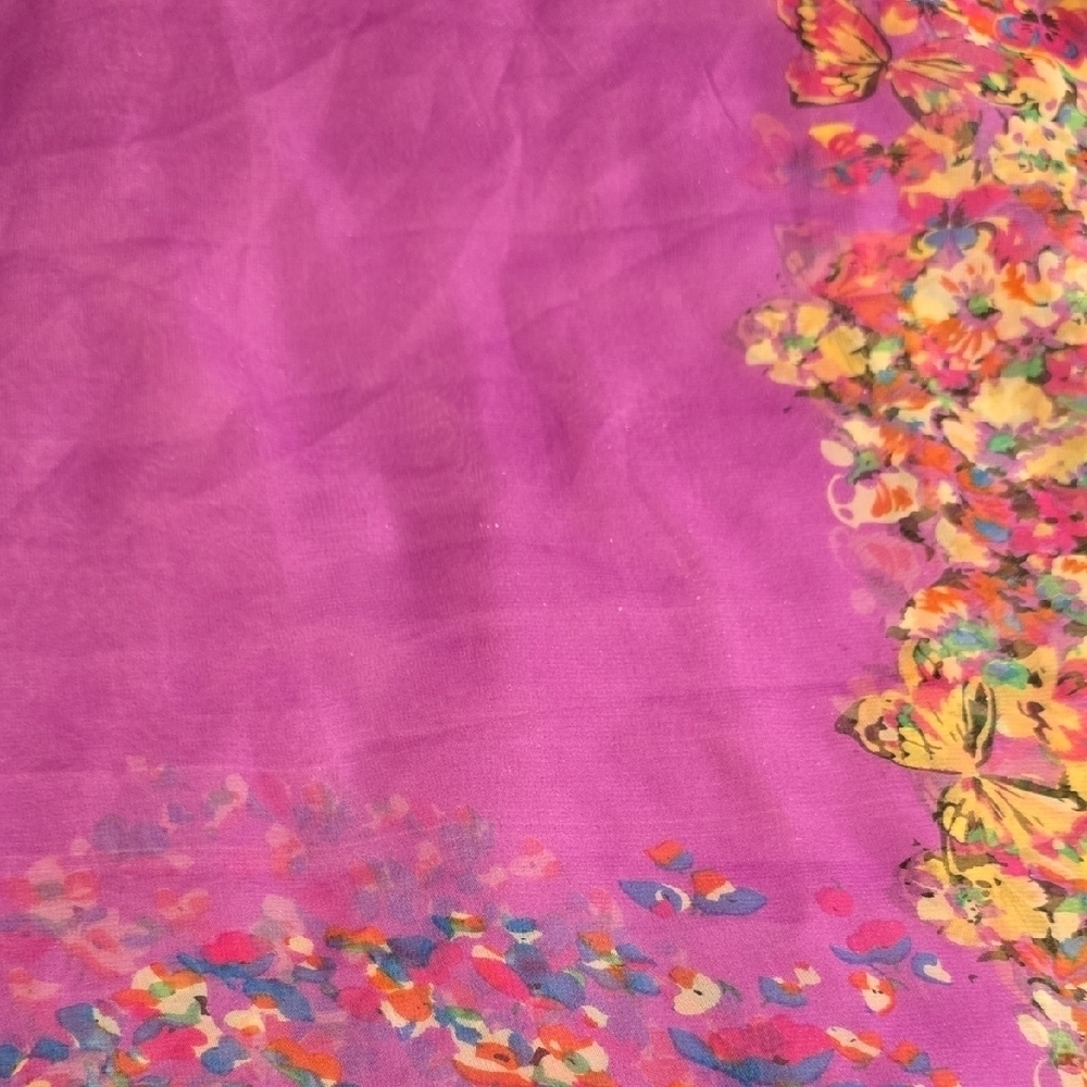 Kenzo Purple Pink Cocktail Scarf - Picture 9 of 12